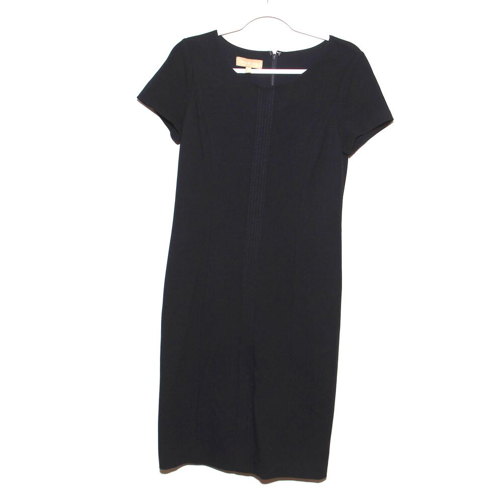NEW Talbots Black Knit Sheath Dress  Size 4 Short sleeve